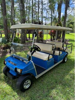 SUPER CLEAN 48 VOLT 6 PASSENGER LIMO GOLF CART!! RUNS AND DRIVES GREAT!!