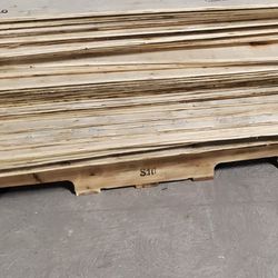 3/8  clean plywood  40" ×49 "    60 sheets available 