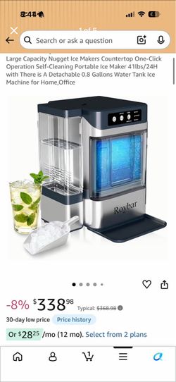 Brand new Large Capacity Nugget Ice Makers Countertop One-Click Operation Self-Cleaning Portable Ice