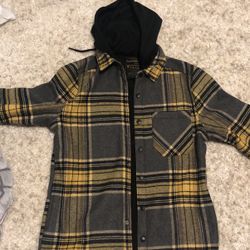 Vintage Flannel Hoddie Brand New Size Medium But Runs A Little Bigger