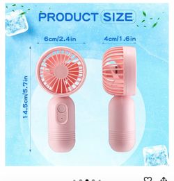 Rosessay 6 pcs mini portable fan