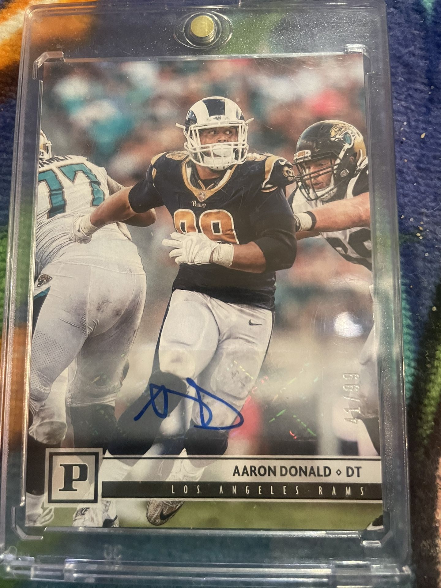 2018 Panini Football Aaron Donald Auto /99