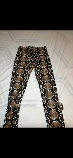 Original Authentic Burberry Women’s Snake Print Jeans 