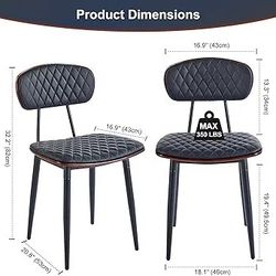 2 Mid Century Style Dinning Chairs 