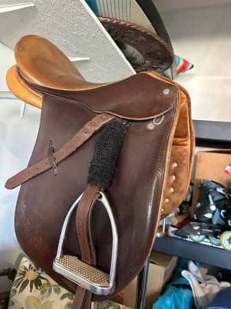 Crosby Dressage saddle With Stirrups, Leathers And Girth