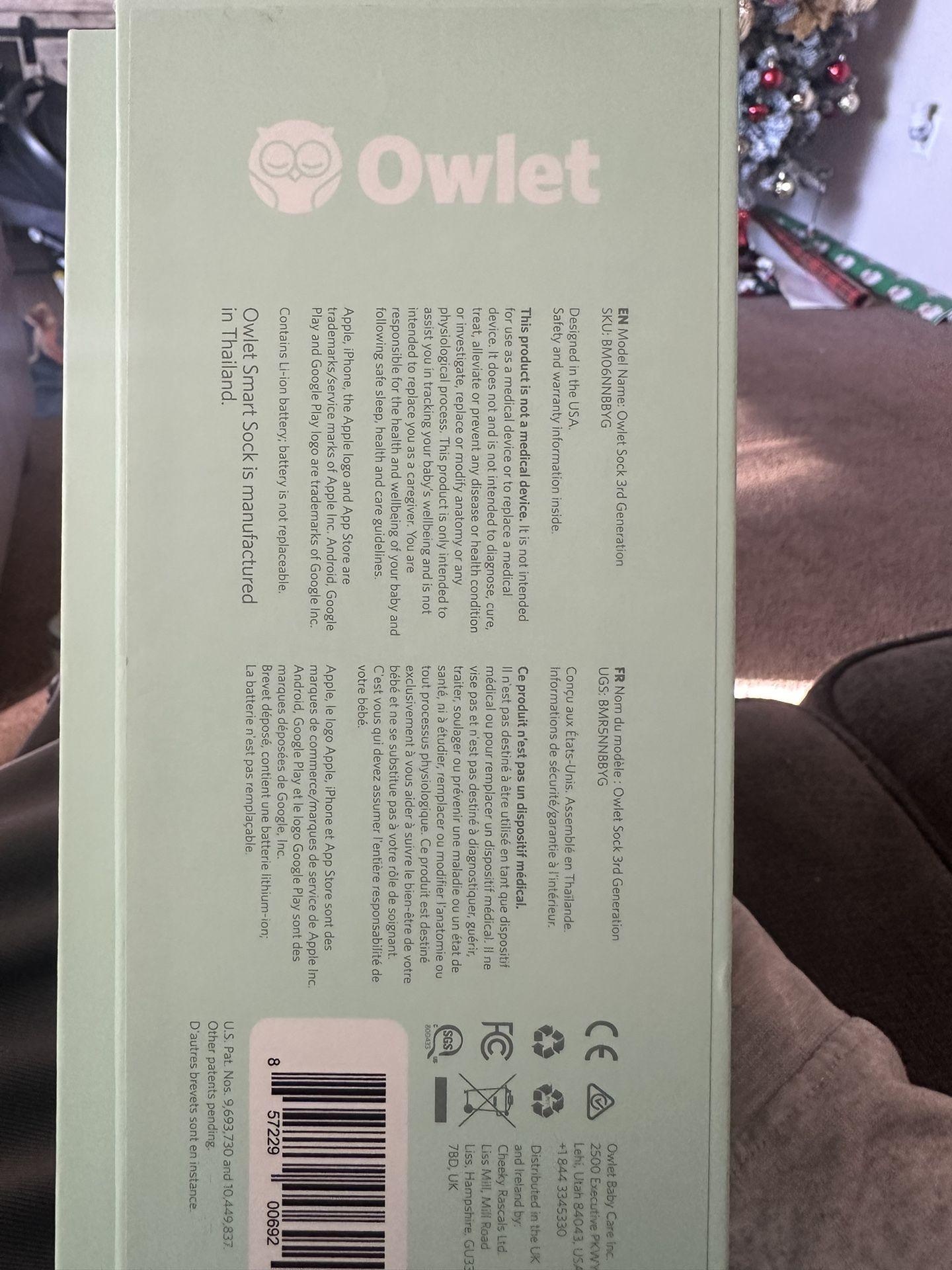Owlet sock