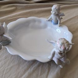Cracker Barrel Angel Cherub Candy Dish Cherubs 
