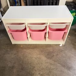 IKEA TROFAST Kids Storage Unit with Bins