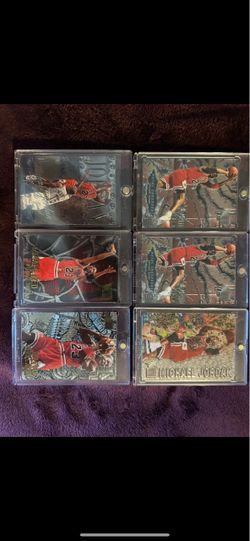 6 Metal Michael Jordan cards