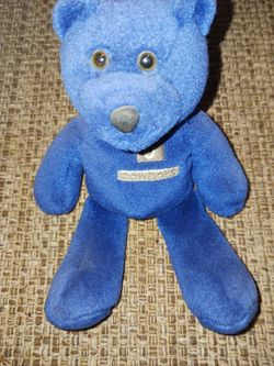 Aiken Blue Beanie Bear Baby Plush