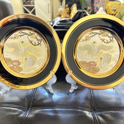 2 Commemorative Original Art of CHOKIN Display Plates