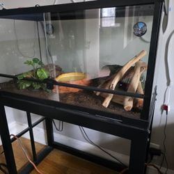 Reptile tank 40 Gallon with stand