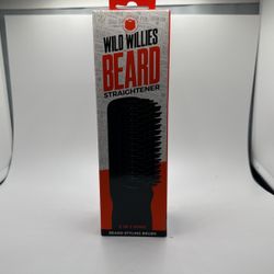 Wild Willie's Beard Straightener, 2-in-1 Beard Ionic Styling Brush