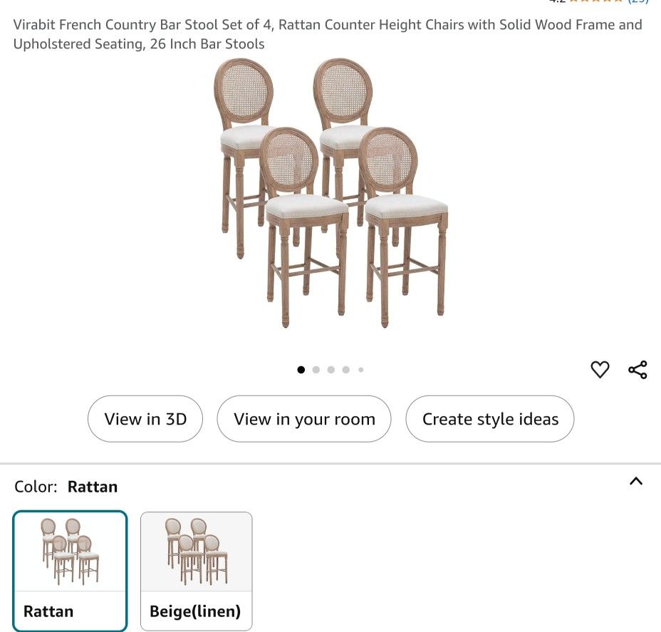 New--Bar Chair, Sets Of 2