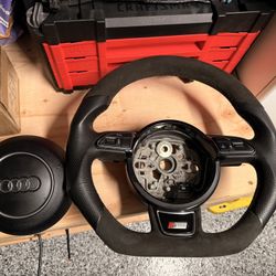 Audi Flat Bottom Steering Wheel