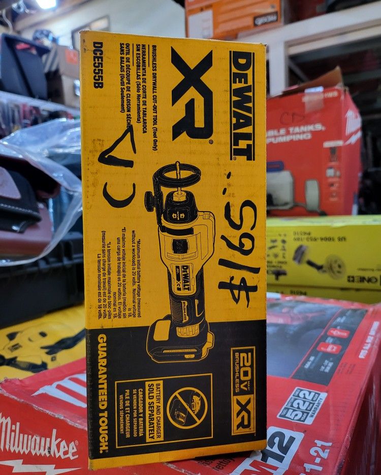 DEWALT 20V CORDLESS ROUTER XR BRUSHLESS $165