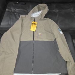 NWT Carhartt Men's Size XXL Storm Defender Relaxed Fit Lightweight Packable Jacket $50