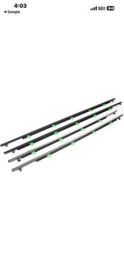 4PCS Door outside Weatherstrip Trim,Window Weather Stripping,Car Window Seal Bel
