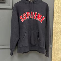 Supreme Navy Pearl Hoodie (Size S)