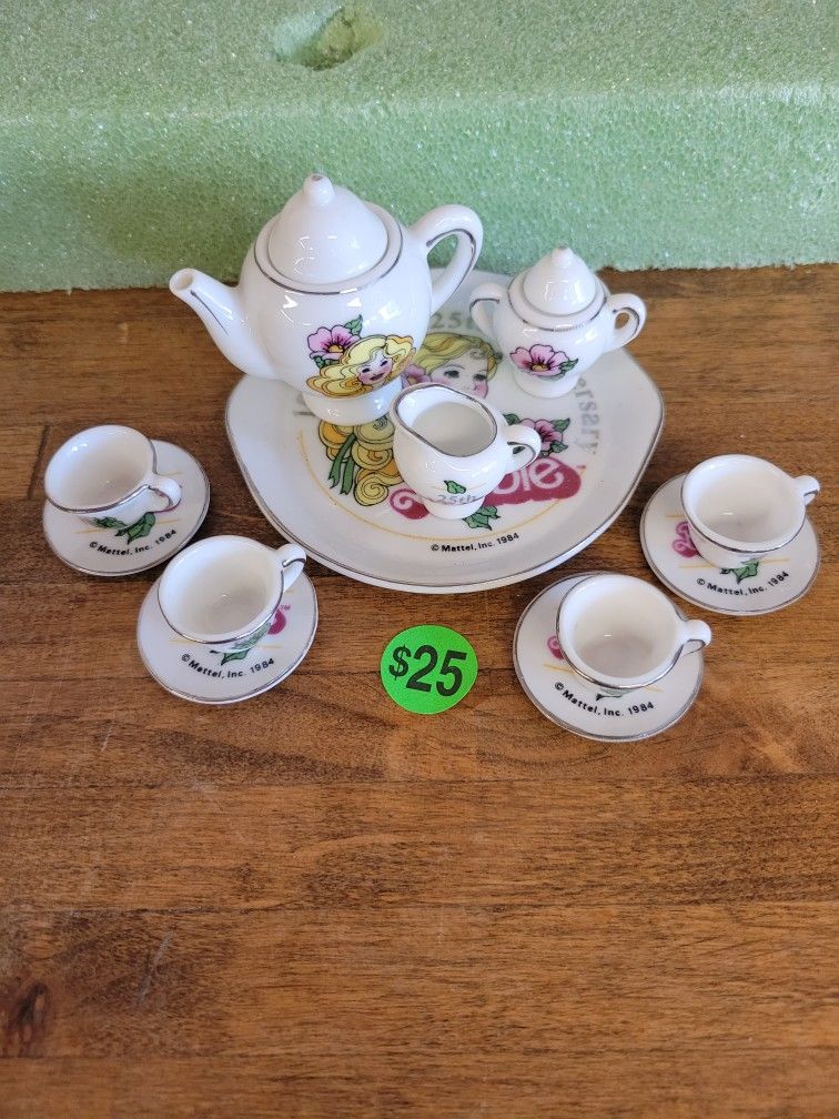 25th Anniversary Barbie Tea Set