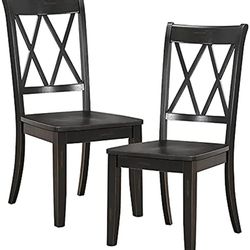 Homelegance Janina Black Side Chairs