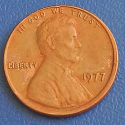 Rare 1977 Error Penny No Mint Mark