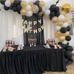 Tent——draping ——tablecloths——-backdrops——balloon Garland