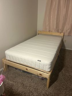 ikea twin bed frame and mattress