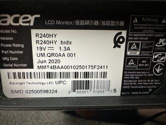Acer monitor