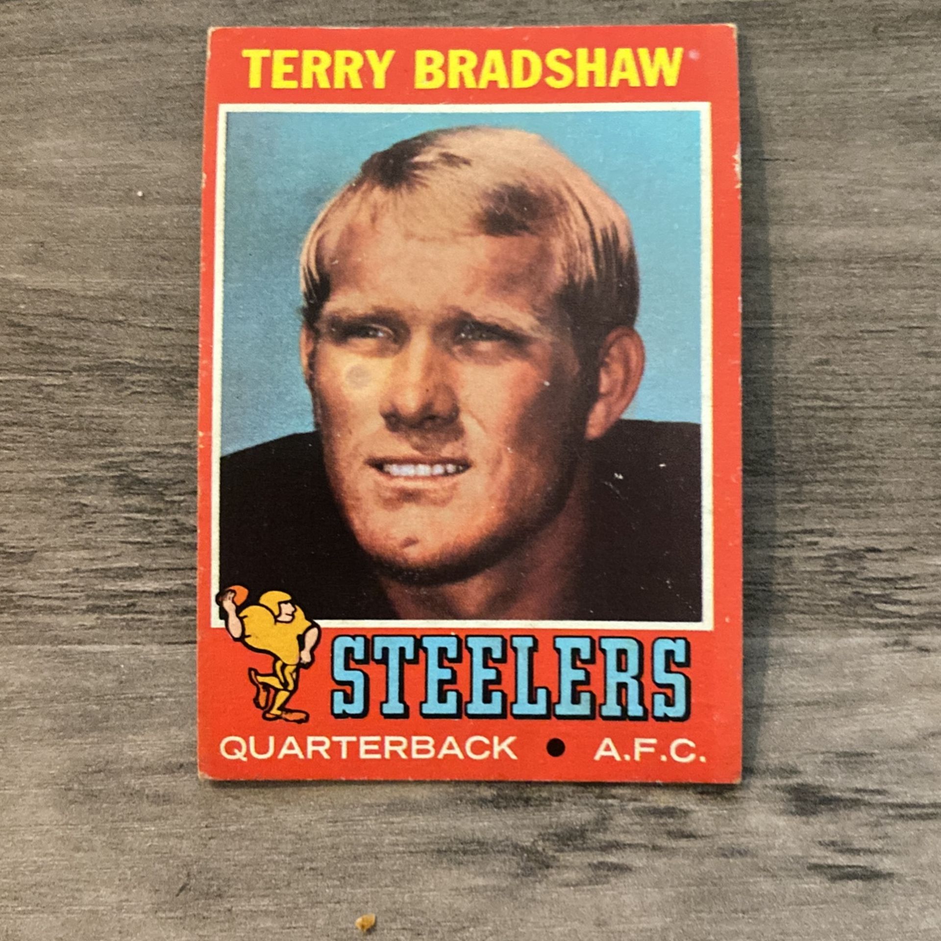 1971 Topps Terry Bradshaw #156 Rookie Card Mid grade