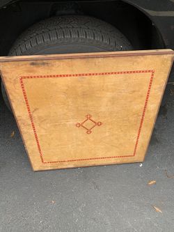 Vintage domino fold up table