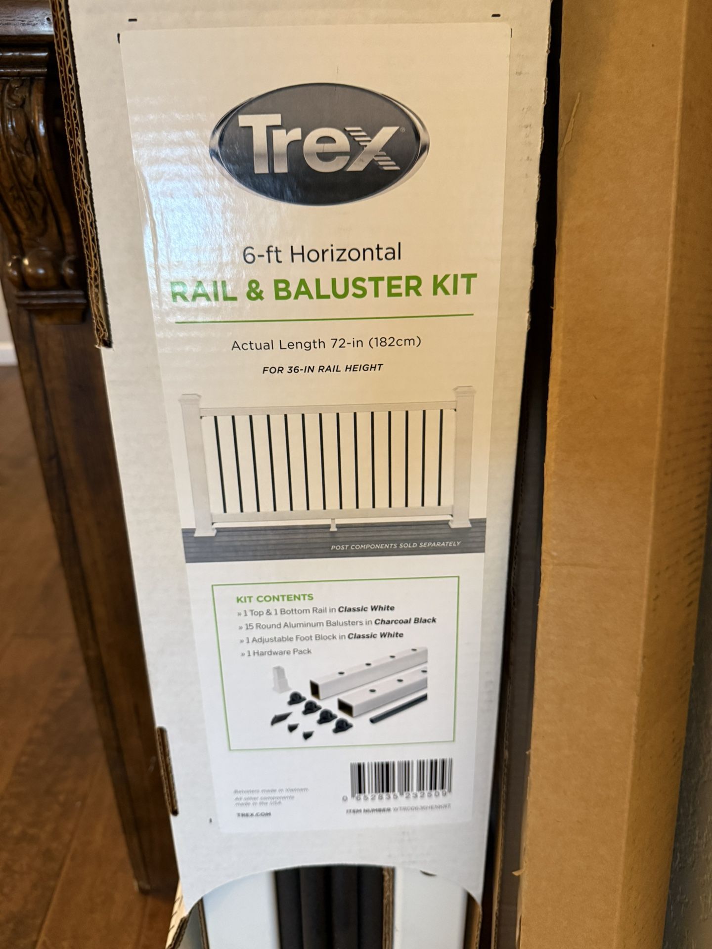 Trex 6-foot Horizontal Rail And Balaster Kit (2)