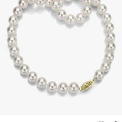 Collar De Perlas 14k
