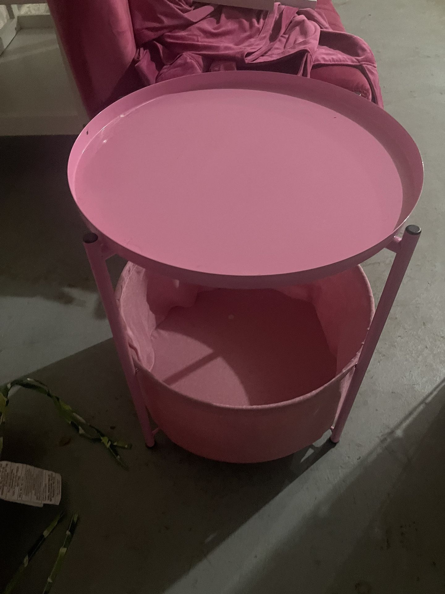 Pink Side Table