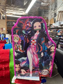 Nezuko demon slayer figure piñata