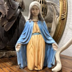 Vintage Virgin Mary Statue