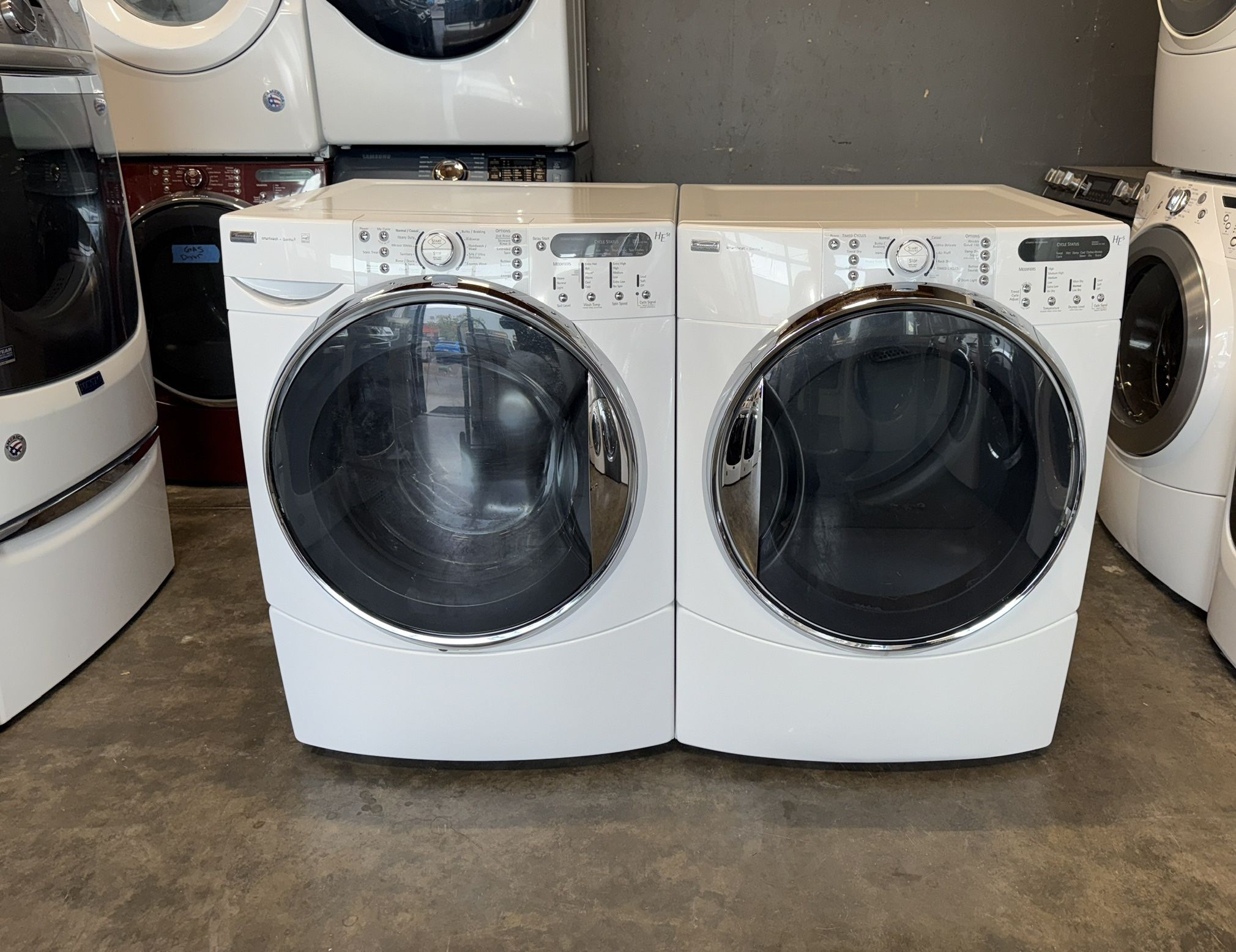 KENMORE XL CAPACITY WASHER DRYER ELECTRIC SET