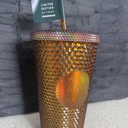 Starbucks 2021 50th Anniversary Tumbler - New Home | Color: Gold