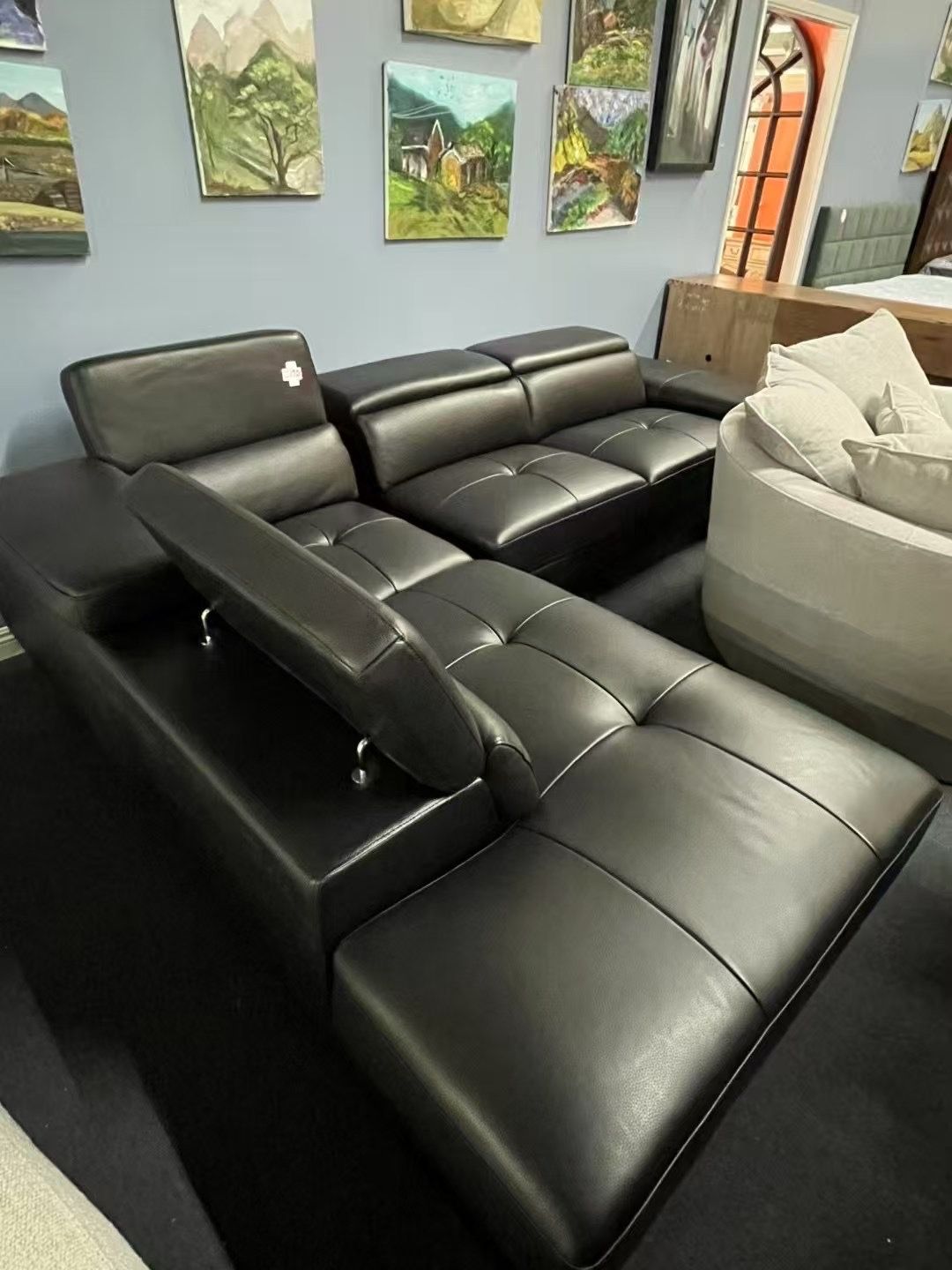 Real leather sofa,$1750