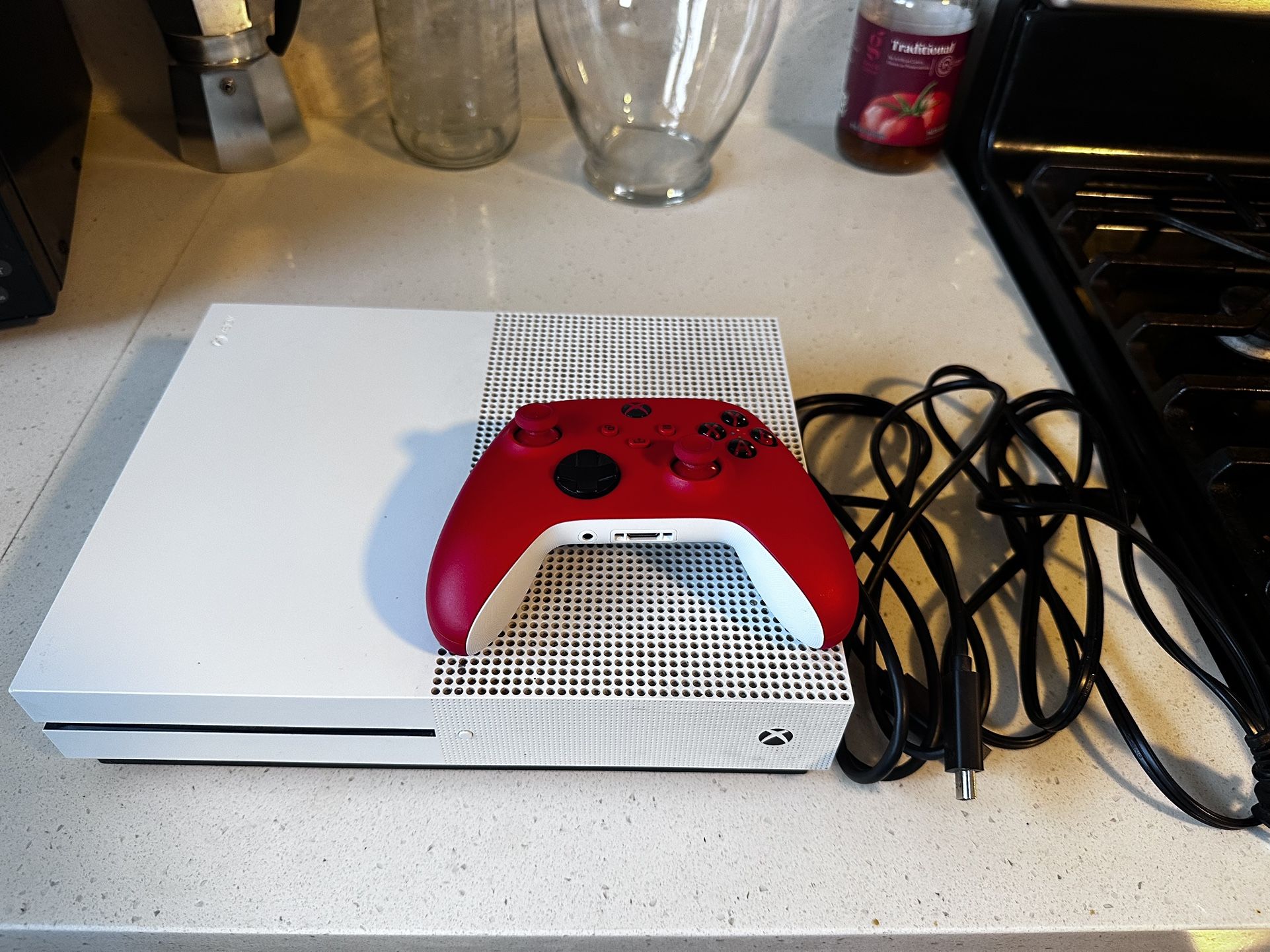 Xbox One With Cords & New Remote