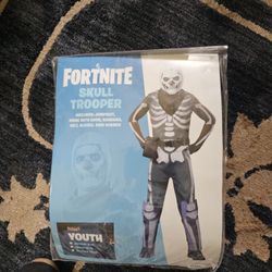 Halloween Costume Fortnight Skull Trooper 