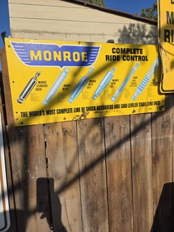 Monroe  Shock Sign  Gas Oil 