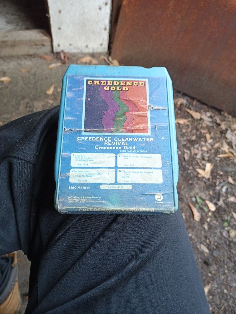1972 Creedence Clearwater Revival Creedence Gold 8-track Cartridge
