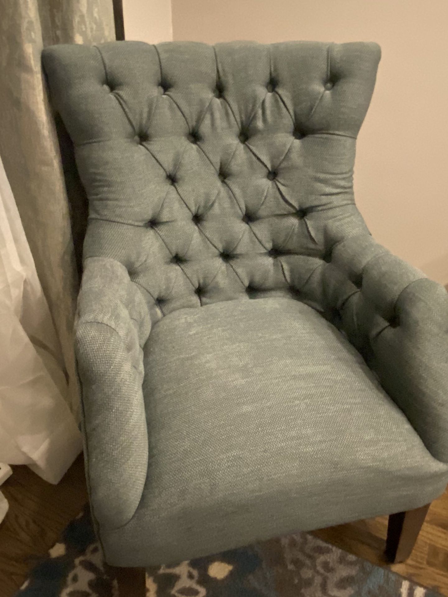 2 Teal Wingback Chairs (Brand New)