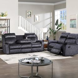 Brand New Sofa And Love Seat  Recliner Set