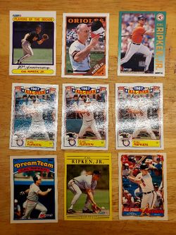 Cal Ripken 9 Basbeball Card Bundle Lot