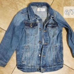 Boys Jean Jacket Size 6/7