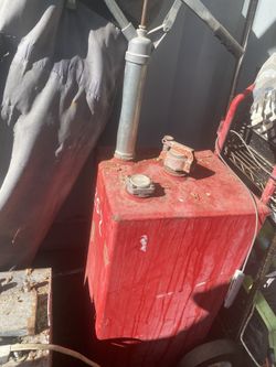Vintage gas can