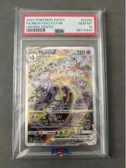 Mewtwo VStar PSA 10 Crown Zenith pokemon card