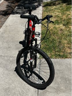 Red bicycle